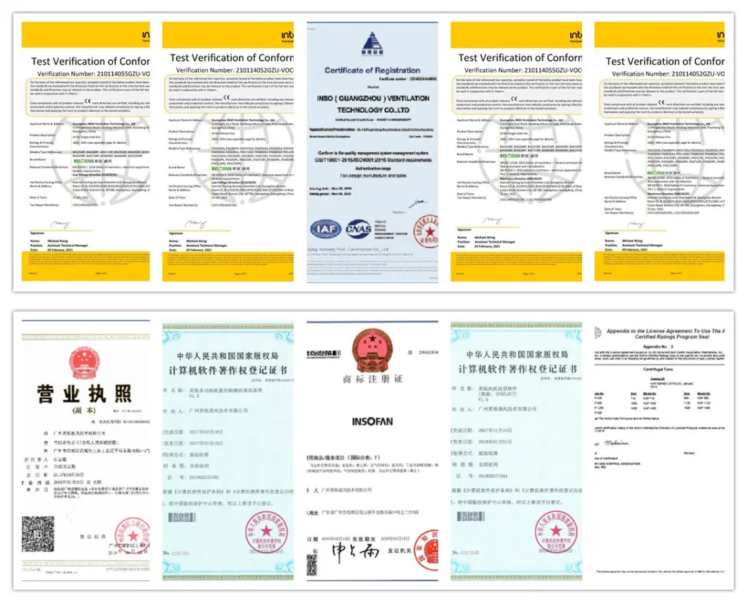 Ec/AC/DC Centrifugal Fan with RoHS and CCC, CE Certification