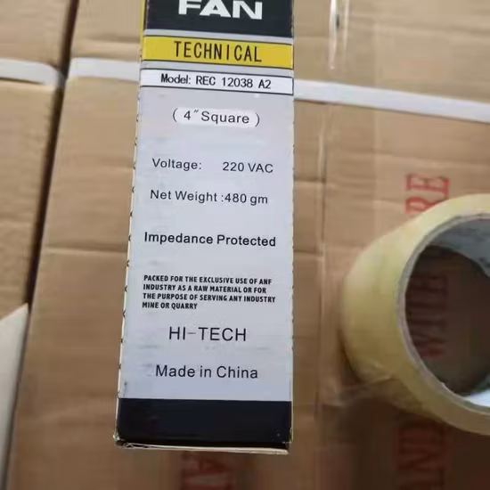 120*120*38 AC DC ミニ軸冷却ファン排気角形ファン